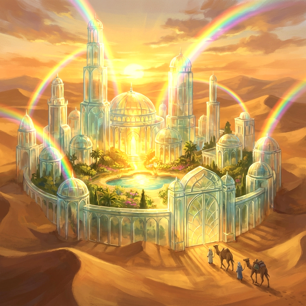 The Glass Oasis — Dawnpath Caravans Mystery