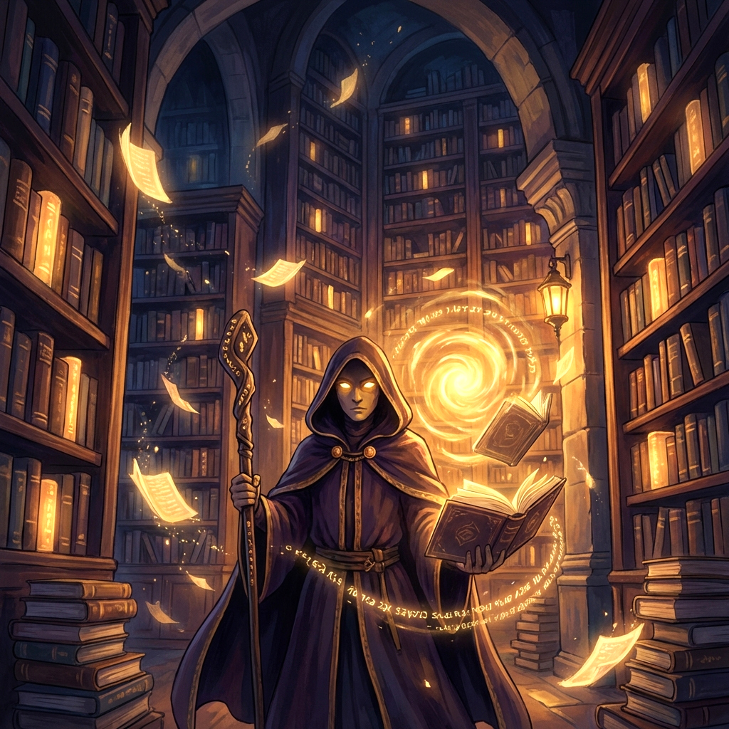 Sable Nighthollow - The Shadow Librarian